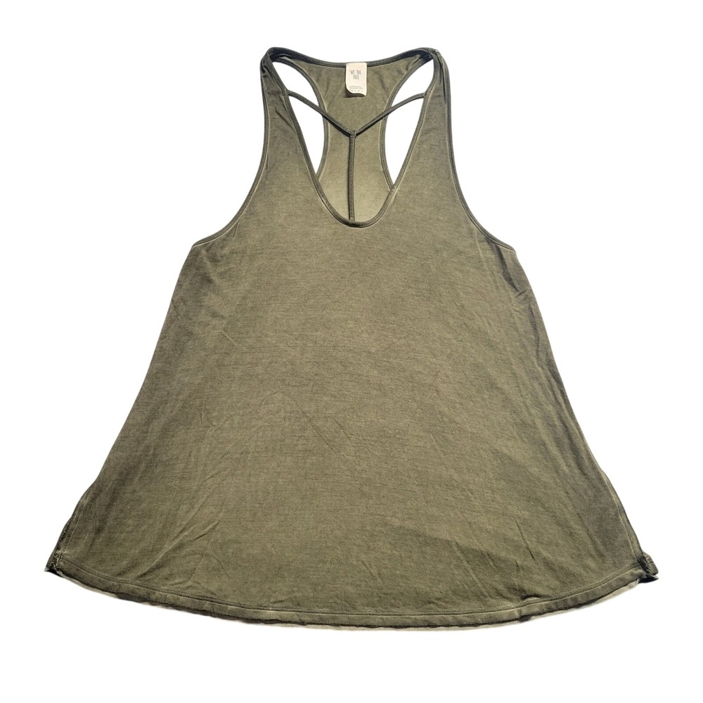 We The Free People Olive Green Strappy Racerback Amelia Tank Top Cami Size XS